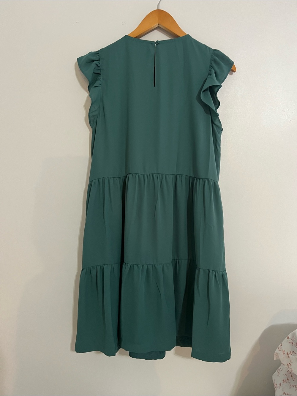 LOFT Green Sleeveless Dress - Picture 3 of 5